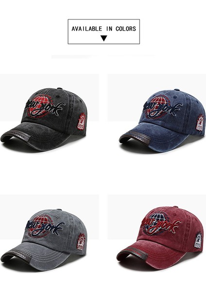 Yeni Eskitilmiş Pamuklu Yıkanmış Beyzbol Şapkası Kore Açık Hava Güneş Koruyucu Şapka Rahat ve Çok Yönlü Sokak Baharı - Seçenek Siyah (Yurt Dışından) fırsatları