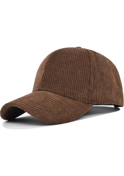 Ilkbahar Sonbahar Kadife Beyzbol Şapkaları Erkek Kadın Vintage Astroworld Harf Işlemeli Şapka Seçenek-Kahve (Yurt Dışından)