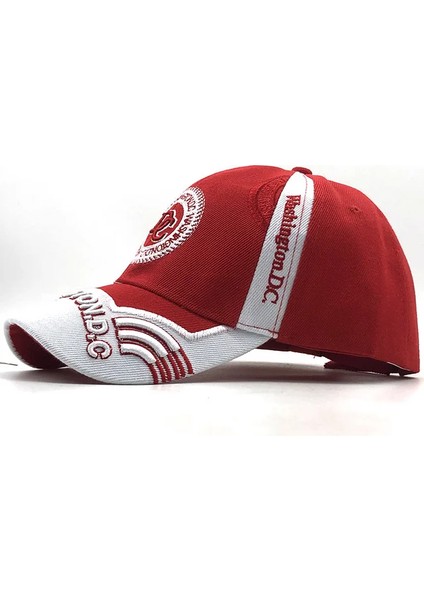 Balıkçılık Marka Beyzbol Şapkası Erkekler Kadınlar Ayarlanabilir Snapback Şapkalar Brim Bone Kadın Beyzbol - Seçenek Kırmızı (Yurt Dışından)