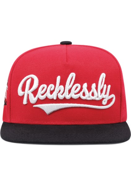 2024 Yeni Moda Reeklessly Usa Nakış Erkek Kadın Beyzbol Şapkaları Hip Hop Spor Rahat Kamyoncu Şapkaları - Seçenek Kırmızı-Ayarlanabilir (Yurt Dışından) modelleri