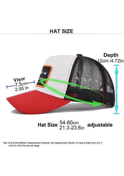 Bahar Erkek Şapkaları Kadınlar Için Beyzbol Şapkaları Yaz Nefes Alabilen Snapback Örgü Şapkalar Balık Yama Işlemeli - Seçenek Siyah (Yurt Dışından) fırsatları