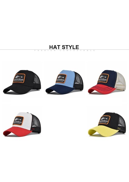 Bahar Erkek Şapkaları Kadınlar Için Beyzbol Şapkaları Yaz Nefes Alabilen Snapback Örgü Şapkalar Balık Yama Işlemeli - Seçenek Siyah (Yurt Dışından) indirimleri