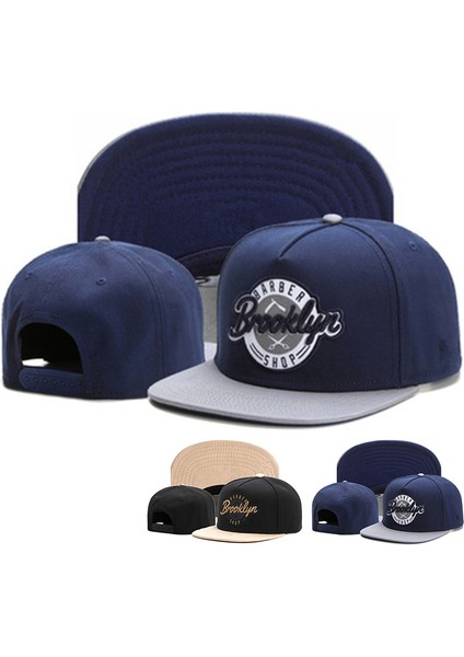 Brooklyn Harf Nakışlı Beyzbol Şapkası Moda Hip-Hop Gelgit Şapkaları Erkek ve Kadın Evrensel Düz Şapka Açık Hava - Seçenek Siyah (Yurt Dışından) fiyatları