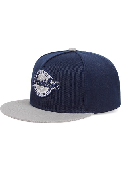 Brooklyn Harf Nakışlı Beyzbol Şapkası Moda Hip-Hop Gelgit Şapkaları Erkek ve Kadın Evrensel Düz Şapka Açık Hava - Seçenek Siyah (Yurt Dışından) indirimleri