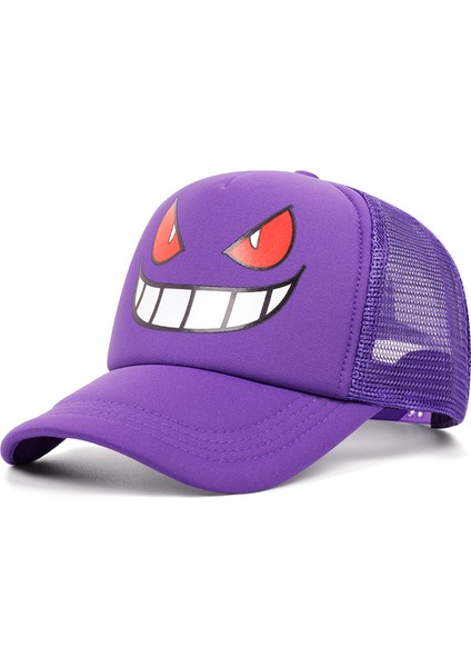 Bahar Erkek Şapkaları Beyzbol Şapkaları Erkek Snapback Örgü Şapkalar Hip Hop Küçük Şeytan Baskılı Şapkalar Erkekler Kadınlar Için -Seçenek Mor (Yurt Dışından) modelleri