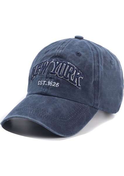 2024 New York Yıkanmış Pamuklu Şapka Erkekler Kadınlar Gorras Snapback Şapkalar Beyzbol Şapkaları Güneş Koruması Casquette - Seçenek Kırmızı (Yurt Dışından) fırsatları