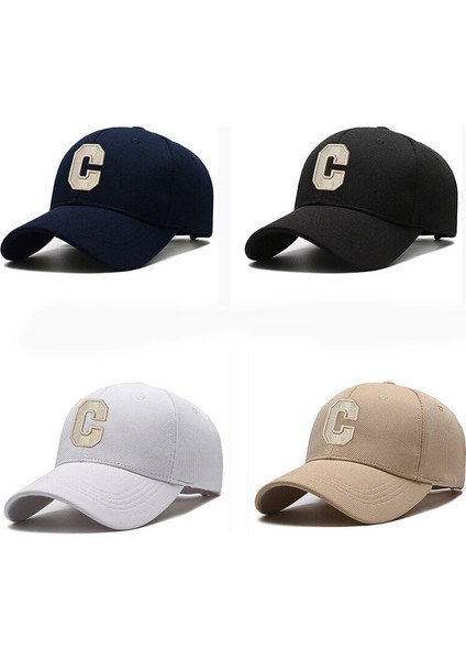 Beyzbol Şapkası Yeni Ins Harf C Şapka Kadın Ilkbahar Yaz Kore Versiyonu Basit Moda Çok Yönlü Alfabe -Seçenek Siyah-Ayarlanabilir (Yurt Dışından) fırsatları