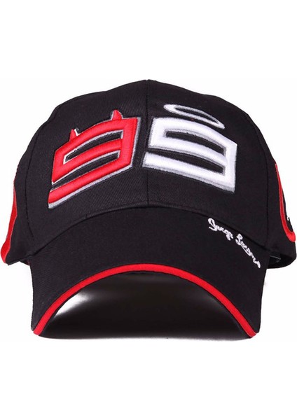 99 Nakış Beyzbol Şapkası Moda Şövalye Erkek ve Kadın Beyzbol Şapkaları Yarış Şapkası Bahar ve Yaz Pamuk - Seçenek Kırmızı (Yurt Dışından) fırsatları