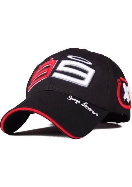 99 Nakış Beyzbol Şapkası Moda Şövalye Erkek ve Kadın Beyzbol Şapkaları Yarış Şapkası Bahar ve Yaz Pamuk - Seçenek Kırmızı (Yurt Dışından) indirimleri
