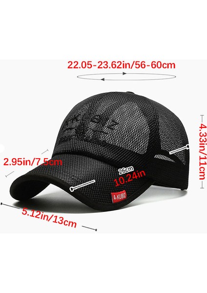 Kanada Yaz Erkek Örgü Şapka Beyzbol Şapkası Erkekler Kadınlar Için Katı Açık Hava Moda Spor Snapback Şapka Nefes Alabilir - Seçenek Siyah (Yurt Dışından)