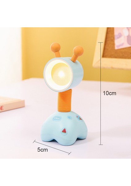 Mini LED Gece Lambası Pil ile Çalışan Yatak Odası Başucu Karikatür Masa Lambası Atmosfer Lambası Masaüstü Dekorasyon Gece Lambası (Yurt Dışından)