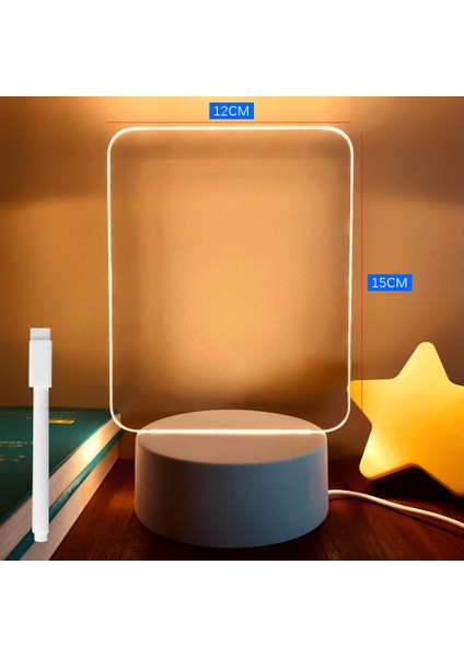 Not Panosu Yaratıcı LED Gece Lambası USB Mesaj Panosu Kalemli Tatil Işığı Çocuklar Için Hediyeler Kız Arkadaş Dekorasyon Gece Lambası (Yurt Dışından)