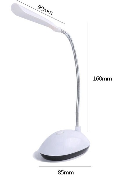 LED Okuma Masası Işığı Katlanır Göz Korumalı Kitap Işığı Aaa Pil ile Çalışan Gece Lambası Yatak Odası Başucu Çalışma Seyahat Aydınlatması (Yurt Dışından)