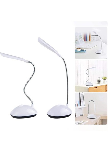LED Okuma Masası Işığı Katlanır Göz Korumalı Kitap Işığı Aaa Pil ile Çalışan Gece Lambası Yatak Odası Başucu Çalışma Seyahat Aydınlatması (Yurt Dışından)