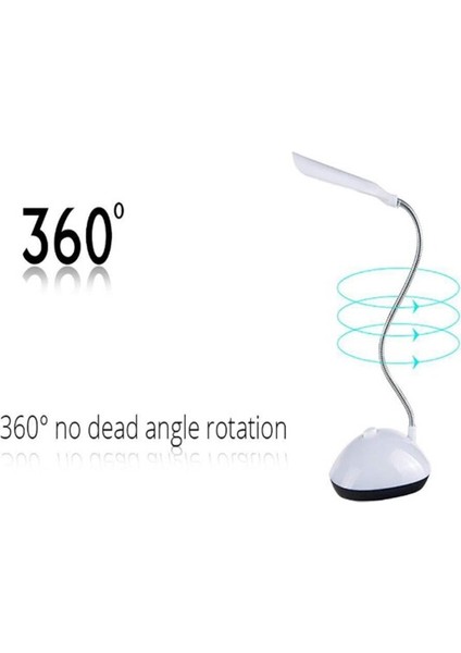 LED Okuma Masası Işığı Katlanır Göz Korumalı Kitap Işığı Aaa Pil ile Çalışan Gece Lambası Yatak Odası Başucu Çalışma Seyahat Aydınlatması (Yurt Dışından)
