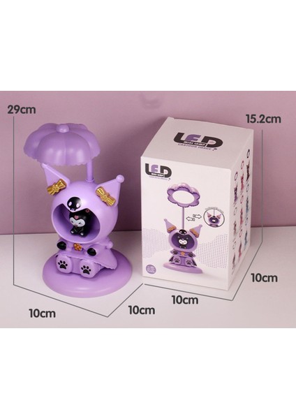 Kawaii Kuromi My Melody Katlanır Göz Korumalı Masa Lambası Anime Sanrio Kız Kalp Sevimli Yatak Odası Başucu Gece Lambası Karikatür Lamba (Yurt Dışından) fırsatları