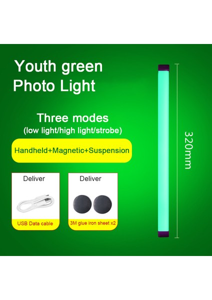 Renkli LED Gece Lambaları Rgb Atmosfer Dolgu Işığı Şarj Edilebilir Yatak Odası Fotoğraf Aydınlatması Oda Dekoru Luz De Preenchimento Yeni (Yurt Dışından)