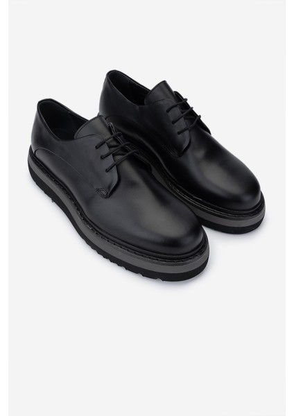 Erkek Deri Siyah Deri Casual Ayakkabı 325 2226-26 Erk Ayk SK23/24 Sıyah Dr fiyatları