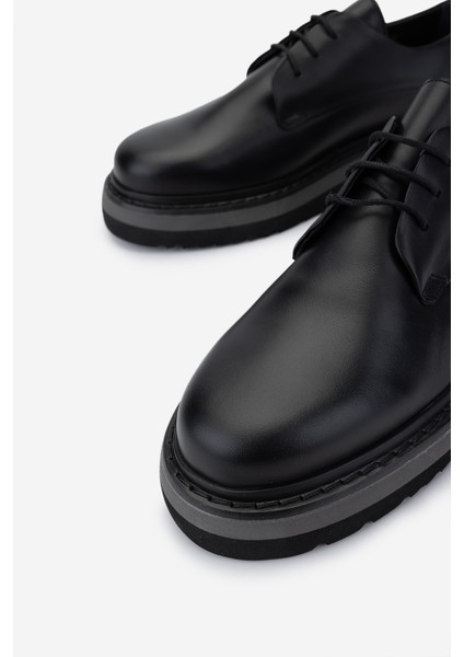 Erkek Deri Siyah Deri Casual Ayakkabı 325 2226-26 Erk Ayk SK23/24 Sıyah Dr modelleri