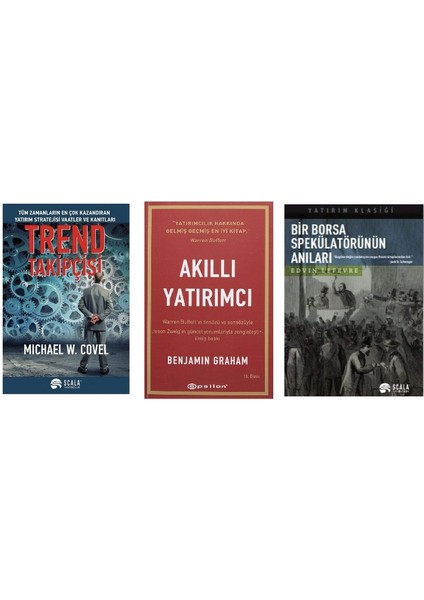 Trend Takipcis / Akilli Yatirimci / Bir Borsa Spekulatorunun Anilari / 3 Set Kitap Takim