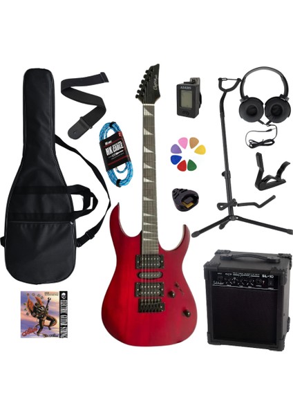 EG-010 Hsh Elektro Gitar Amfi Kulaklık Full Set