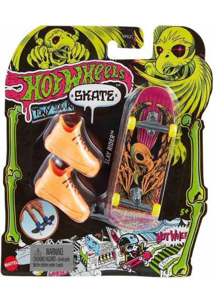 HPG21 Hot Wheels Skate Neon Temalı Parmak Kaykay ve Ayakkabı Paketleri modelleri
