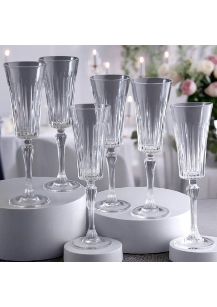 6'lı Timeless Flüt Kadeh 210 ml