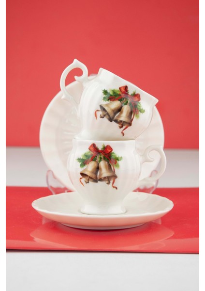 Christmas Bells Iki Kişilik Kahve Fincan Takımı