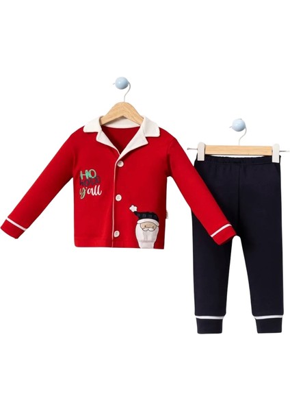 Erkek Bebek Erkek Çocuk Yeni Yıl Pijama Noel Baba Pijama Yılbaşı Pijama
