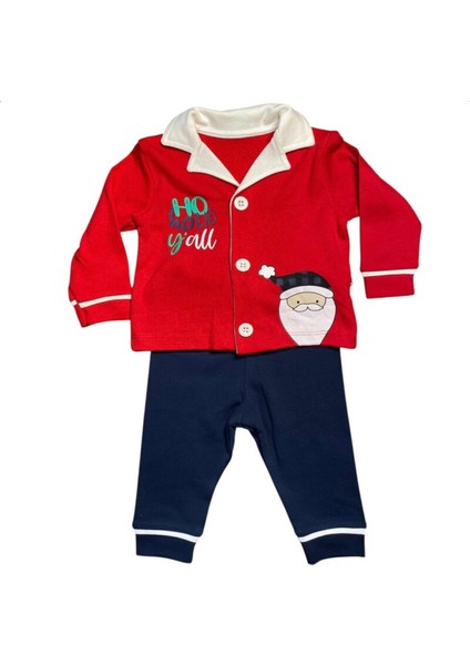 Erkek Bebek Erkek Çocuk Yeni Yıl Pijama Noel Baba Pijama Yılbaşı Pijama modelleri