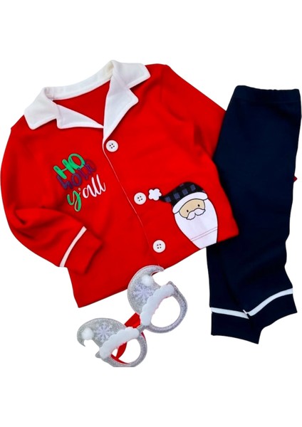 Erkek Bebek Erkek Çocuk Yeni Yıl Pijama Noel Baba Pijama Yılbaşı Pijama indirimleri