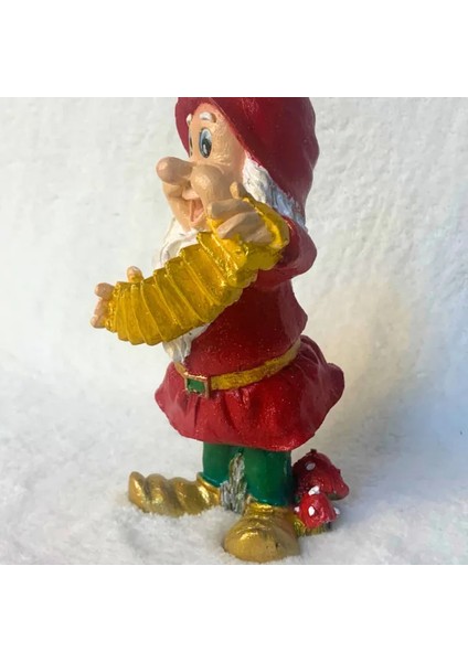 El Yapımı Yılbaşı Temalı Müzisyen Cüce Biblosu - 8 x 18 cm