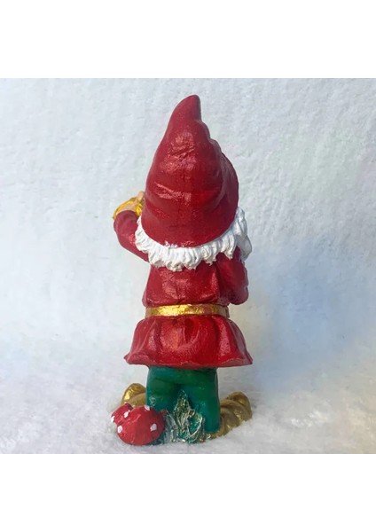 El Yapımı Yılbaşı Temalı Müzisyen Cüce Biblosu - 8 x 18 cm