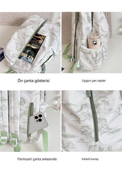 Ortaokul ve Lise Sırt Çantası Büyük Kapasiteli Omurga Koruması Ultra Hafif Basit Yük Azaltma Dayanıklı Seyahat Sırt (Yurt Dışından) modelleri