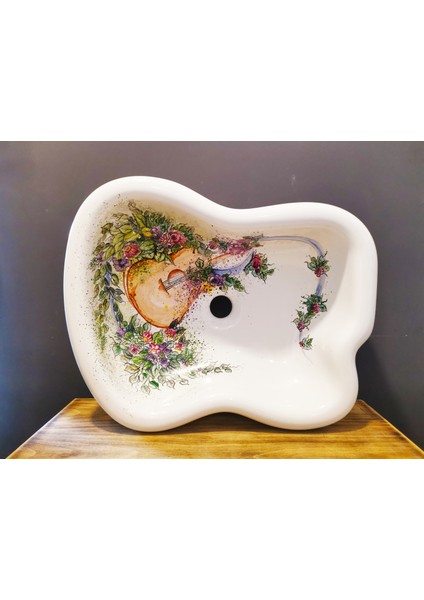 Lavabo Özel El Boyaması