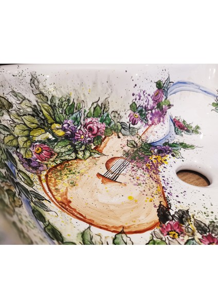 Lavabo Özel El Boyaması fırsatları