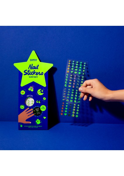 Nail Stickers - Glow Party (Fosforlu) 200 Adet