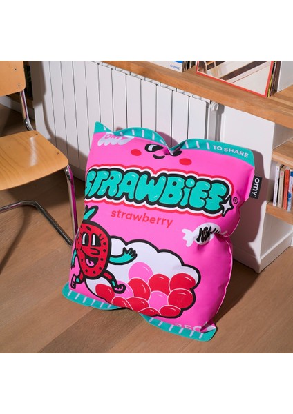 Giant Inflatable Cushion / Dev Şişme Minder - Strawbies