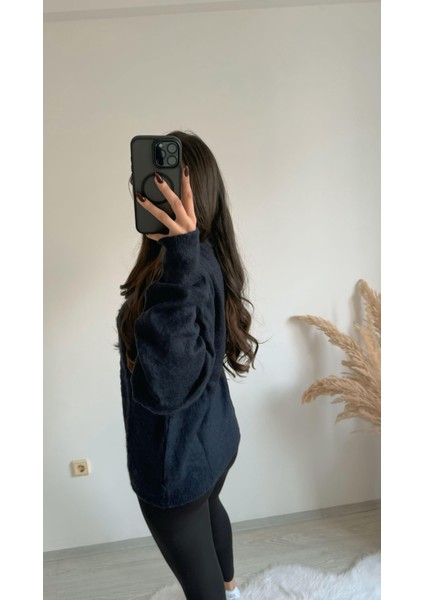 Stars Geniş Kol Basic Yumoş Salaş Kazak Lacivert fiyatları