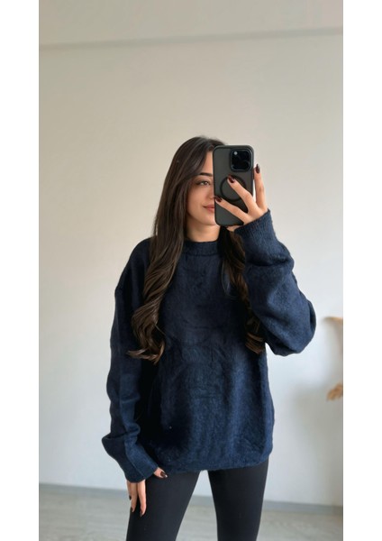 Stars Geniş Kol Basic Yumoş Salaş Kazak Lacivert modelleri