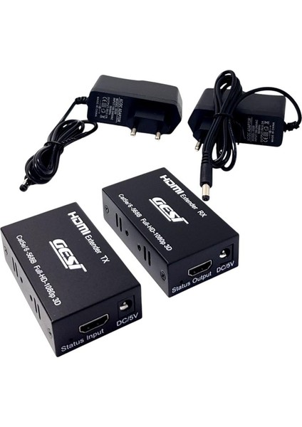 60 Metre HDMI To Cat6 Extender HDMI Cat6 Aktarıcı