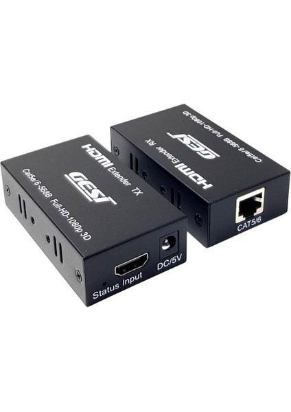 60 Metre HDMI To Cat6 Extender HDMI Cat6 Aktarıcı