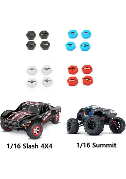 4pcs Metal 12MM Tekerlek Göbeği Traxxas Için Pimler ile 1/16 Slash 4WD E-Revo/vxl Zirvesi Vxl Rc Araba Yükseltme Parçaları, A (Yurt Dışından)