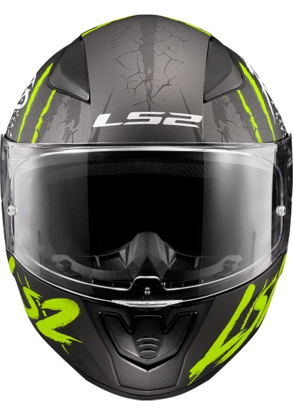 Rapıd 2 Raven Kapalı Kask Mat Siyah-Gri-Neon Sarı