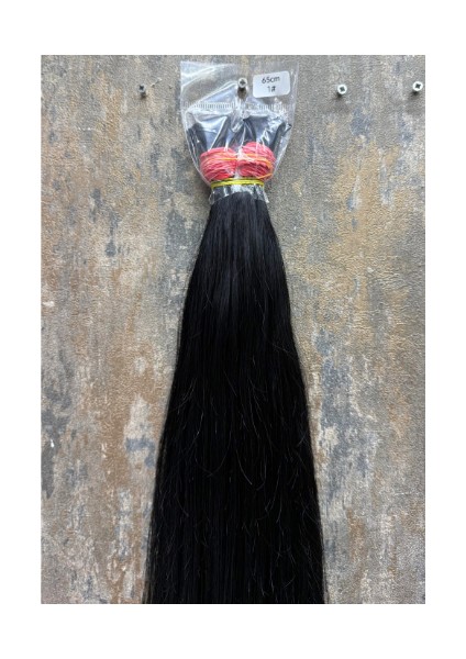 Hair 70CM Dip Uç Bir Açık Siyah Renk(#1) Özbek Saçı ,120GR 200ADET, (100% Gerçek Insan Saçı)