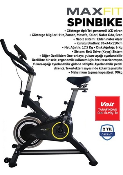 Maxfit Spin Bike Kondisyon Bisikleti