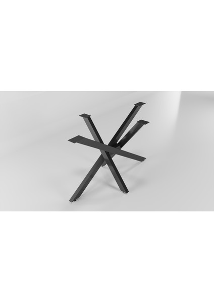 Ahtapot Model Metal Ayak Seti Siyah Metal Masa Ayağı