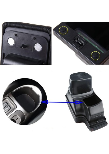 Nissan Juke 2010-2019 Delmesiz Vidasız Kol Dayama Kolçak modelleri