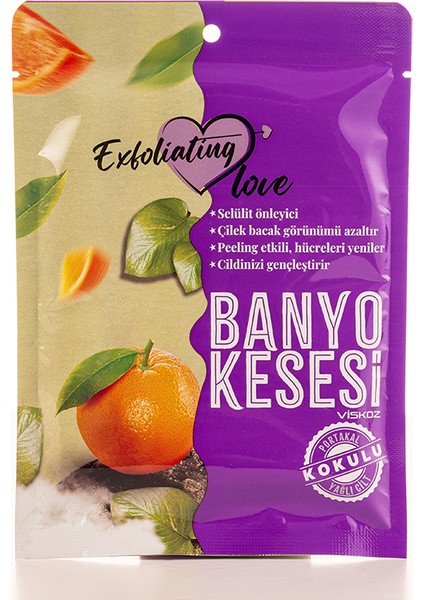 Yağlı Cilt Portakal Kokulu Kese Kalın %100 Viskoz fiyatları