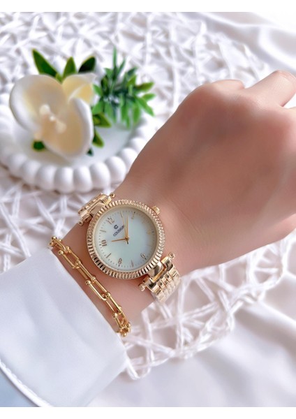Özel Tasarım Vintage Seri Kadın Kol Saati+ Bileklik Hediyeli CL8709.M1 fiyatları